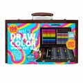 Art 101 Draw & Color Wood 106-Piece Art Set 53106MB